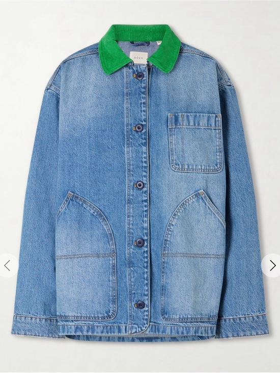 Doen Jackets & Blazers - Doen Pascual corduroy-trimmed denim jacket